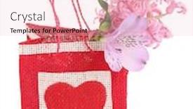 Presentation with white flowers - Cool new PPT layouts with gift-bag-with-flowers-isolated backdrop and a  colored foreground