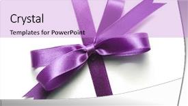  Presentation with christmas gift wrap - Cool new presentation with gift bow ribbon to wrap backdrop and a lilac colored foreground