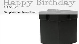  Presentation with gift ribbon - Slides with gift-box-a-black-gift background and a  colored foreground