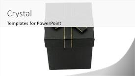  Presentation with lid - Theme consisting of gift-box-a-black-gift background and a  colored foreground