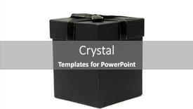  Presentation with gift ribbon - Slide set having gift-box-a-black-gift background and a  colored foreground