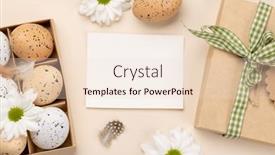  Presentation with greetings - PPT layouts having gift-box-easter-eggs background and a  colored foreground