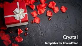  Presentation with romantic gift - Cool new theme with gift box on black stone backdrop and a dark gray colored foreground