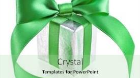  Presentation with ribbon green - 