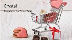  Presentation with boxes light - Slides enhanced with gift boxes red heart background and a  colored foreground