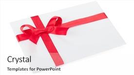  Presentation with black white love - PPT theme featuring gift card envelope - love letter isolated on white background and a white colored foreground