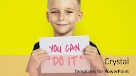  Presentation with mothers day floral - PPT theme enhanced with gift for mother's day concept background and a coral colored foreground