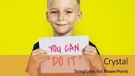  Presentation with gift - Presentation theme with gift for mother's day background and a gold colored foreground