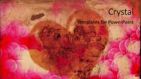  Presentation with loving hearts love heart candy - Slide deck featuring gift gab - valentines heart symbolizing giving love background and a  colored foreground