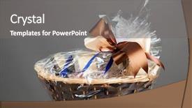  Presentation with hamper - Slides having konkan food kerala food saffron background and a light gray colored foreground