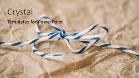  Presentation with rough - Amazing slide deck having gift-is-wrapped-in-craft backdrop and a soft green colored foreground