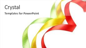  Presentation with bright colorful candy isolated - Colorful presentation design enhanced with gift packages - colorful ribbons isolated on white backdrop and a white colored foreground