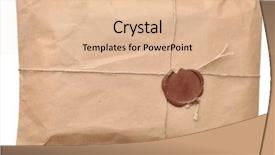  Presentation with postal labor union - Amazing slide deck having gift packages - postal parcel wrapped in coarse backdrop and a lemonade colored foreground