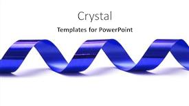  Presentation with gift ribbon - Presentation theme featuring gift ribbon isolated on white background and a white colored foreground