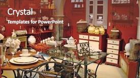  Presentation with gift - Audience pleasing PPT layouts consisting of gift shop - souvenir store backdrop and a tawny brown colored foreground