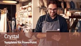  Presentation with hr digital - Slide deck featuring gift store with digital background and a tawny brown colored foreground