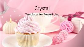  Presentation with islamic decorations decoration and motif - PPT theme featuring gifts and decorations on pink background and a  colored foreground