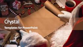  Presentation with gifts - Theme consisting of gifts and wish list background and a red colored foreground