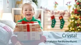  Presentation with happy birthday frame holiday - Cool new presentation theme with gifts spirit - happy holidays cute little child backdrop and a light blue colored foreground