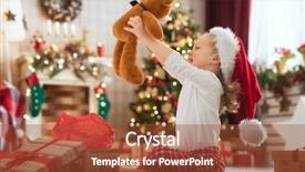  Presentation with child tree - Cool new theme with gifts spirit - happy holidays cute little child backdrop and a  colored foreground
