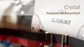  Presentation with gig economy - Beautiful presentation theme featuring gig-economy-phrase-written backdrop and a sky blue colored foreground