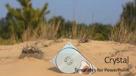  Presentation with pine forest - Cool new theme with abstract broken computer hard drive backdrop and a coral colored foreground