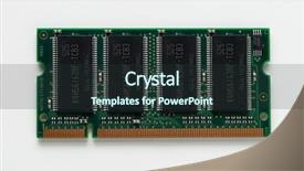  Presentation with access - Beautiful PPT theme featuring ddr 1 gb memory circuit backdrop and a tawny brown colored foreground