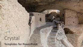  Presentation with cliff - Slides with gila-cliff-dwellings-national-monument background and a  colored foreground