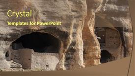  Presentation with cliff - Presentation featuring gila-cliff-dwellings-national-monument background and a  colored foreground