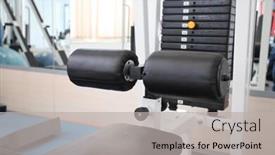  Presentation with hall effect - Colorful presentation design enhanced with gim-apparatus-in-a-gim backdrop and a light gray colored foreground