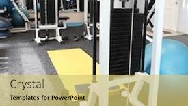  Presentation with hall of fame owrds - Beautiful slide set featuring gim-apparatus-in-gim-hall backdrop and a yellow colored foreground