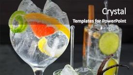  Presentation with vanilla - Colorful slides enhanced with gin tonic varied cocktails with lima lemon and grapefruit vanilla and cinnamon spices backdrop and a dark gray colored foreground