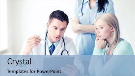  Presentation with medical concept - Slides having ginecolog - healthcare and medical concept background and a  colored foreground