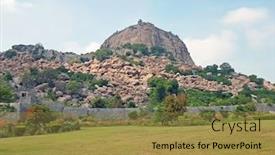  Presentation with india fort - PPT theme having the countryside from tamil background and a gold colored foreground