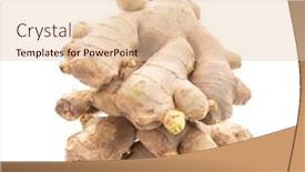  Presentation with root - Beautiful theme featuring ginger-root-isolated-on-white backdrop and a lemonade colored foreground
