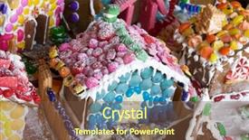  Presentation with candyland - Cool new presentation theme with gingerbread candyland backdrop and a tawny brown colored foreground