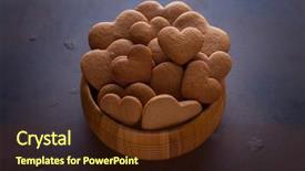  Presentation with cookies christmas - Audience pleasing slides consisting of gingerbread cookies for christmas - christmas backdrop and a tawny brown colored foreground