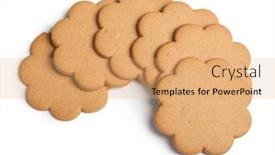  Presentation with gingerbread - Theme enhanced with gingerbread-cookies-isolated-on-white background and a coral colored foreground