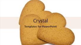  Presentation with white dove heart - Audience pleasing theme consisting of gingerbread heart isolated on white backdrop and a yellow colored foreground