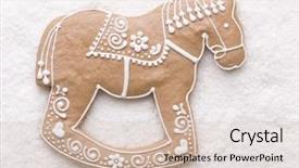  Presentation with gingerbread - Audience pleasing theme consisting of gingerbread horse on coconut background backdrop and a  colored foreground