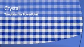  Presentation with checks - PPT theme having gingham or checked tablecloth background background and a teal colored foreground