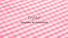  Presentation with tablecloth - Beautiful slide set featuring gingham-or-checked-tablecloth-background backdrop and a  colored foreground