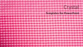  Presentation with tablecloth for the menu - Audience pleasing theme consisting of gingham-or-checked-tablecloth-background and a coral colored foreground