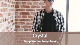  Presentation with mens fashion black - Slide deck consisting of gingham shirt and fashion background and a coral colored foreground