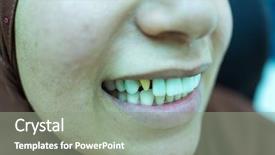  Presentation with fixed wing uav - Presentation featuring gingiva - woman with bad teeth getting background and a gray colored foreground