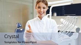  Presentation with happy image - Amazing PPT layouts having gingival - image of beautiful happy young backdrop and a light blue colored foreground