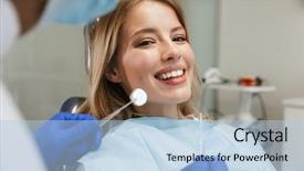  Presentation with professional - Cool new presentation design with gingival - image of beautiful young woman backdrop and a light blue colored foreground