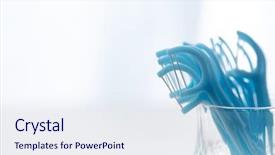  Presentation with gingival health - PPT layouts with gingival health - dental floss standing background and a sky blue colored foreground