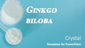  Presentation with cognitive function - Presentation theme featuring ginkgo-biloba-nootropics-or-smart background and a teal colored foreground