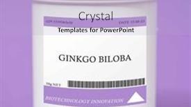  Presentation with cognitive function - Slide deck with ginkgo-biloba-used-to-improve background and a light blue colored foreground